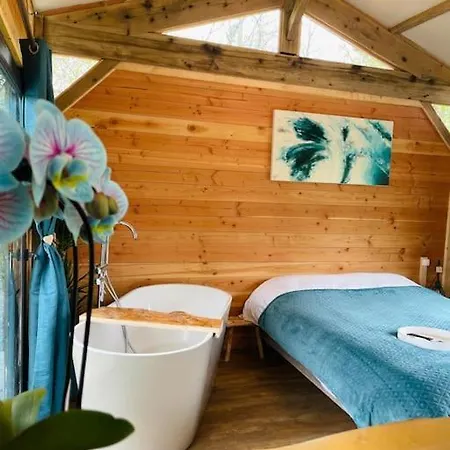 Chalet Dalo Cosy Spa Prive Roussayrolles Esterno foto