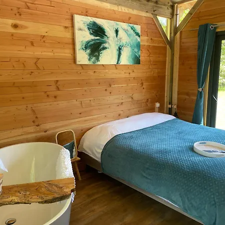 Chalet Dalo Cosy Spa Prive Roussayrolles Esterno foto