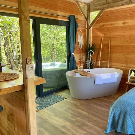 Chalet Dalo Cosy Spa Prive Roussayrolles Esterno foto